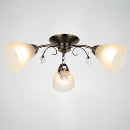 Люстра «Оливия» 3×40 Вт E27 бронза 45×43×20 см