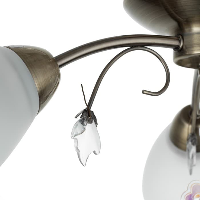 Люстра «Оливия» 3×40 Вт E27 бронза 45×43×20 см