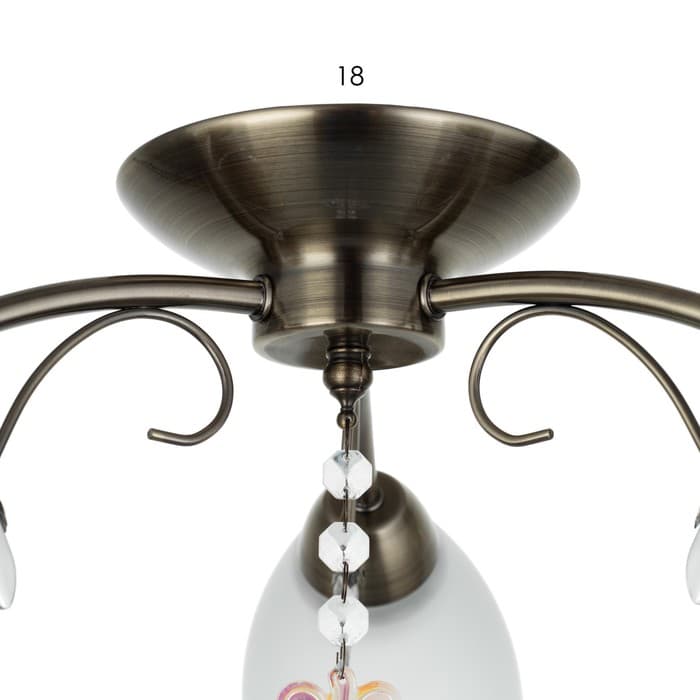 Люстра «Оливия» 3×40 Вт E27 бронза 45×43×20 см