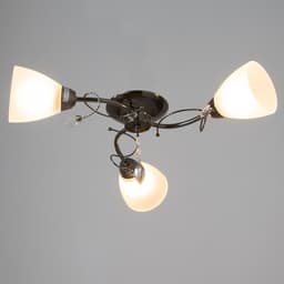 Люстра «Милана», 3×40 Вт E27, черный, 52×45×17 см