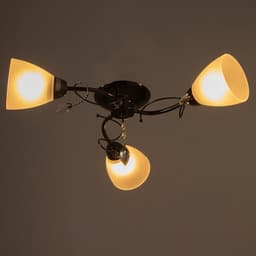 Люстра «Милана», 3×40 Вт E27, черный, 52×45×17 см