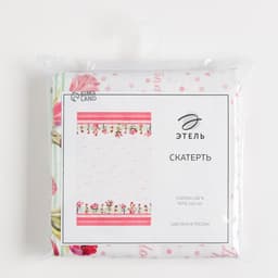 Скатерть «Этель» Тюльпаны 220×147 см, 100% хлопок, репс 210 г/м²