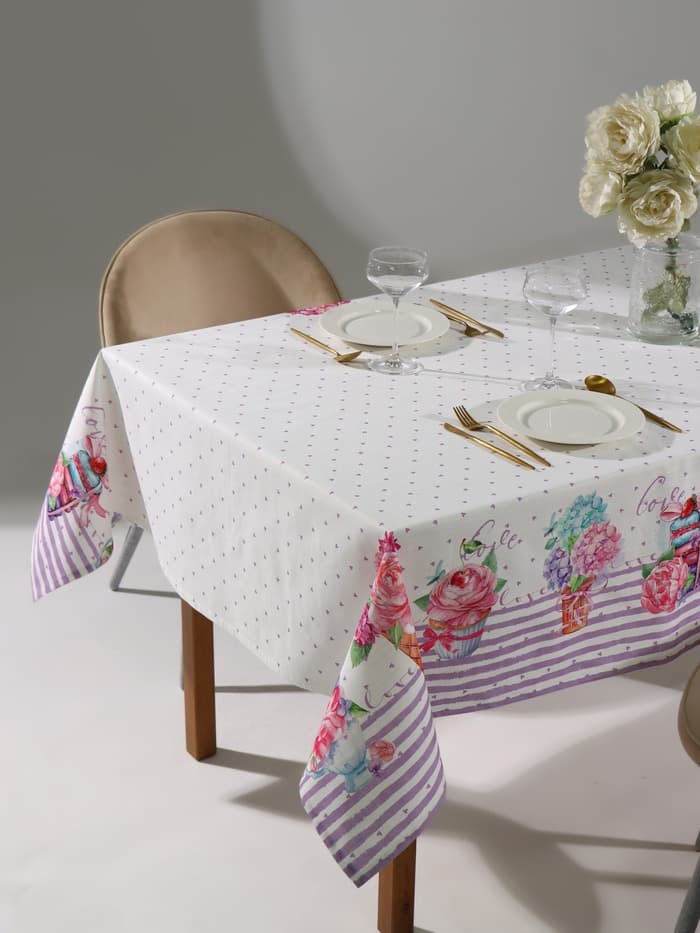 Скатерть «Этель» Сладости 220×147 см, 100% хлопок, репс 210 г/м²