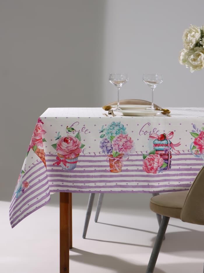 Скатерть «Этель» Сладости 220×147 см, 100% хлопок, репс 210 г/м²