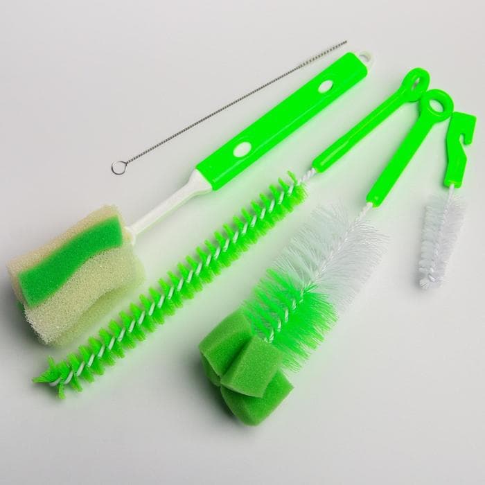 Ершики для детских бутылочек и сосок Крошка Я, 5 предметов, МИКС