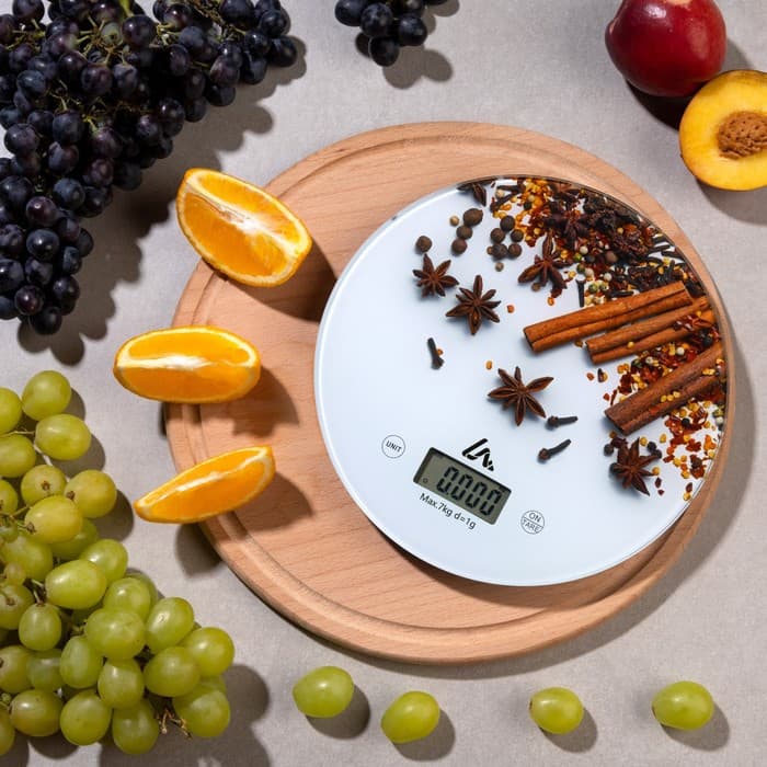 Весы кухонные Luazon LVK-701 «Корица», электронные, до 7 кг