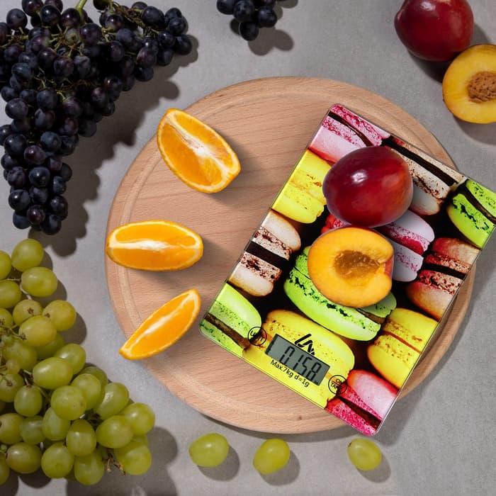 Весы кухонные Luazon LVK-702 «Макаруны», электронные, до 7 кг