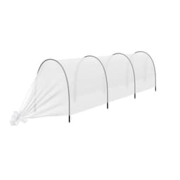 Парник прошитый, длина 3 м, 4 дуги из пластика, дуга L = 2.4 м, d=16 мм, спанбонд 35 г/м², «уДачный»