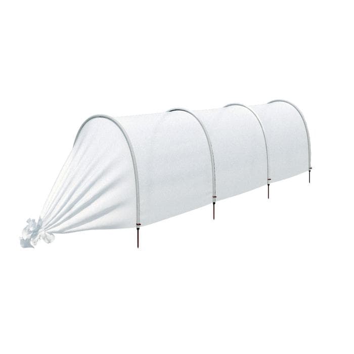 Парник прошитый, длина 3 м, 4 дуги из пластика, дуга L=2 м, d=20 мм, спанбонд 35 г/м², «Ленивый», с колышками и зажимами