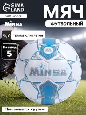Футбольный мяч MINSA, машинная сшивка, 32 панели, размер 5, TPU