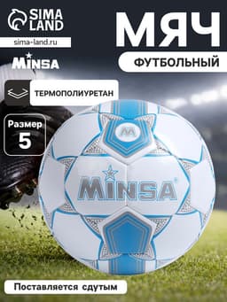 Футбольный мяч MINSA, машинная сшивка, 32 панели, р. 5, TPU