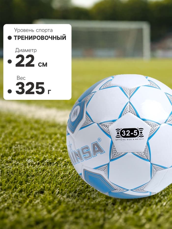 Футбольный мяч MINSA, машинная сшивка, 32 панели, р. 5, TPU