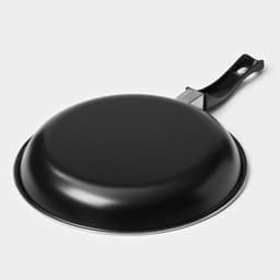 Набор сковородок «Жаклин», набор 3 шт.: 20/25/30×4 см, антипригарное покрытие, углеродистая сталь, чёрные