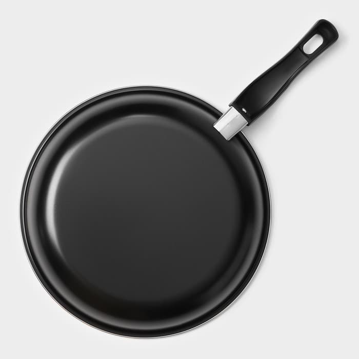 Набор сковородок «Жаклин», набор 3 шт.: 20/25/30×4 см, антипригарное покрытие, углеродистая сталь, чёрные