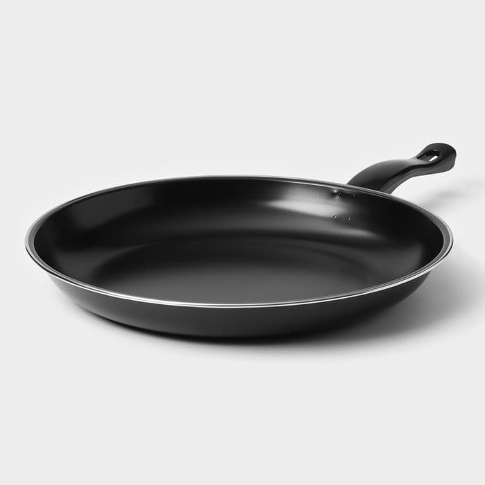 Набор сковородок «Жаклин», набор 3 шт.: 20/25/30×4 см, антипригарное покрытие, углеродистая сталь, чёрные