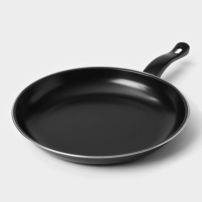 Набор сковородок «Жаклин», набор 3 шт.: 20/25/30×4 см, антипригарное покрытие, углеродистая сталь, чёрные