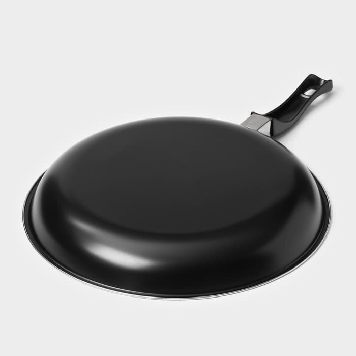 Набор сковородок «Жаклин», набор 3 шт.: 20/25/30×4 см, антипригарное покрытие, углеродистая сталь, чёрные