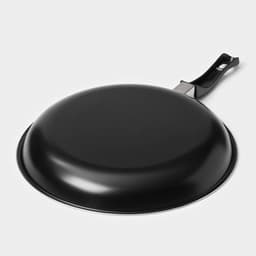 Набор сковородок «Жаклин», набор 3 шт.: 20/25/30×4 см, антипригарное покрытие, углеродистая сталь, чёрные