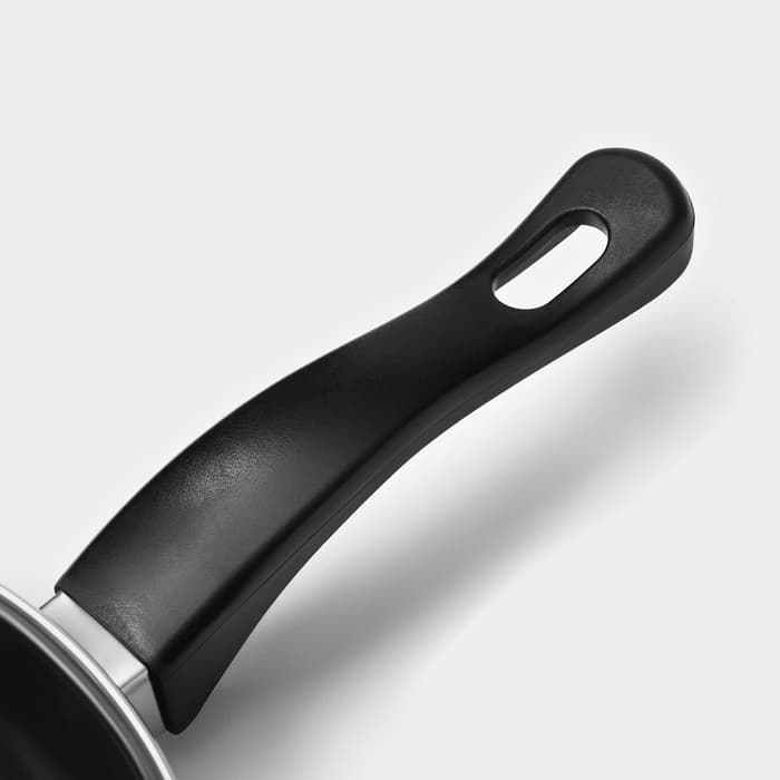 Набор сковородок «Жаклин», набор 3 шт.: 20/25/30×4 см, антипригарное покрытие, углеродистая сталь, чёрные