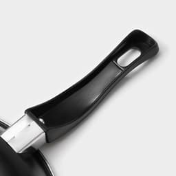 Набор сковородок «Жаклин», набор 3 шт.: 20/25/30×4 см, антипригарное покрытие, углеродистая сталь, чёрные