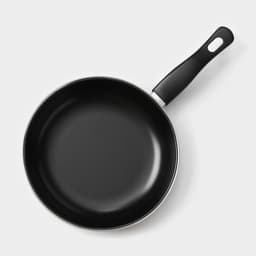 Набор сковородок «Жаклин», набор 3 шт.: 20/25/30×4 см, антипригарное покрытие, углеродистая сталь, чёрные