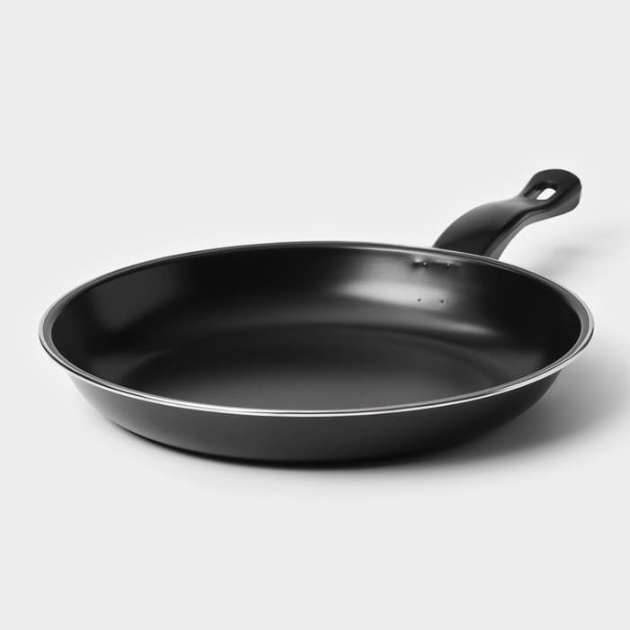 Набор сковородок «Жаклин», набор 3 шт.: 20/25/30×4 см, антипригарное покрытие, углеродистая сталь, чёрные