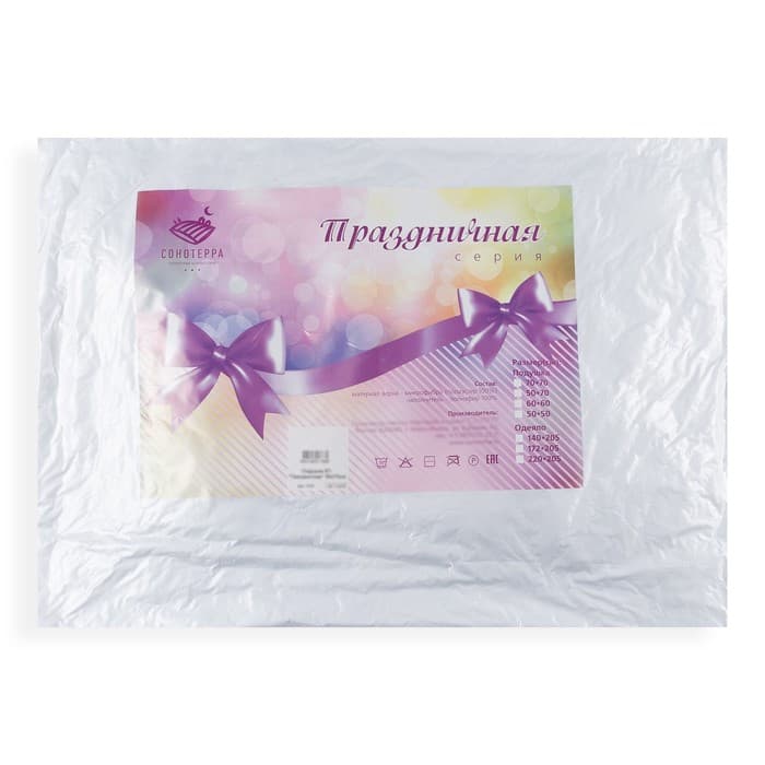 Подушка «Праздничная», 50×70 см, полиэфирное волокно, микрофибра