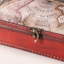 Шкатулка подарочная под бутылку «Сундук. Меридианы», дерево, 35×12×12 см, МИКС