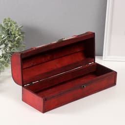 Шкатулка подарочная под бутылку «Сундук. Меридианы», дерево, 35×12×12 см, МИКС