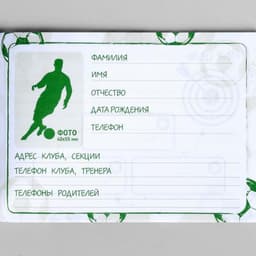 Дневник тренировок «Футбол», 48 листов, 15.3×12.4 см