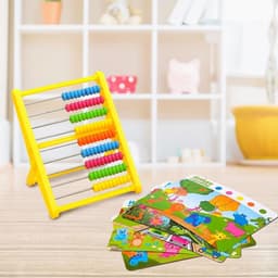 Настольная игра «Найди и посчитай», счёты, 10 заданий, 3+, МИКС