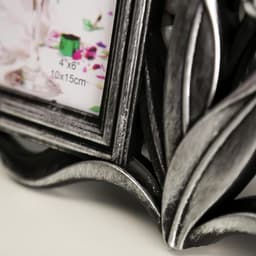 Фоторамка - коллаж на 2 фото 10×15 см «Тюльпаны», т. серебро, 20×31 см