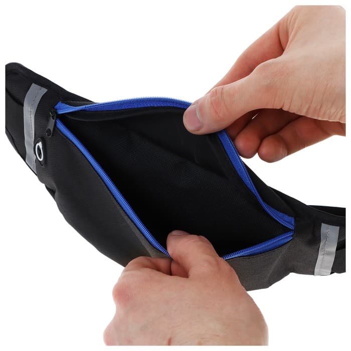 Сумка спортивная на пояс ONLYTOP, 30×9 см, МИКС