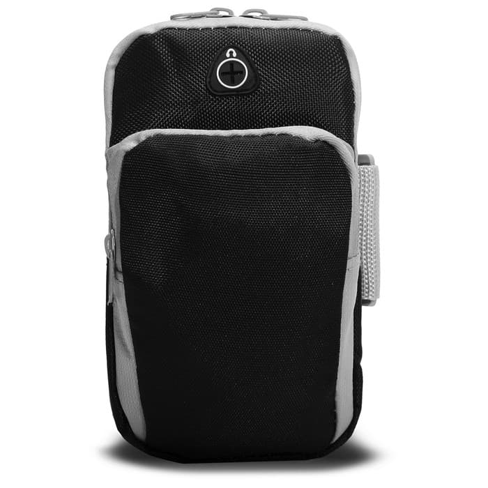 Сумка спортивная на руку ONLYTOP, 18×12 см, чёрная