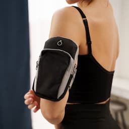 Сумка спортивная на руку ONLYTOP, 18×12 см, чёрная