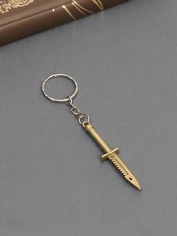 Металлический брелок для ключей на кольце «Штык», 6×1.2 см