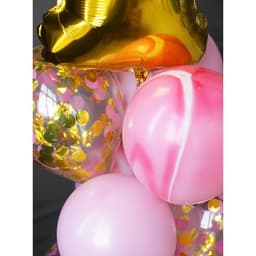 Воздушные шары, букет «1 годик», набор 10 шт., с конфетти