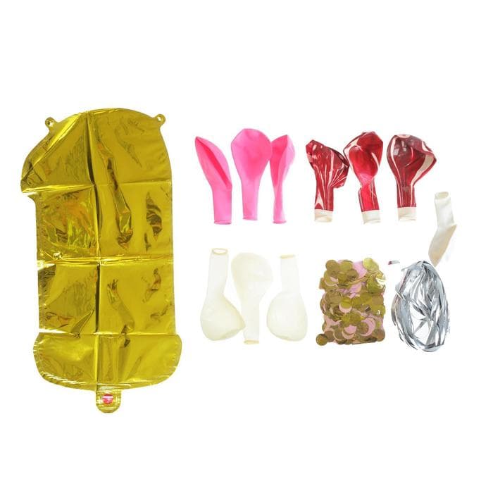 Воздушные шары, букет «1 годик», набор 10 шт., с конфетти