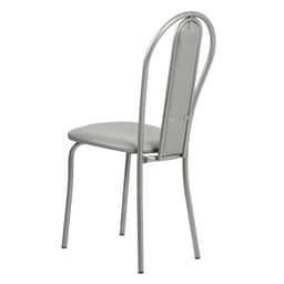 Стул для кухни «Клик Мебель. Венский Мягкий», искусственная кожа, цвет серебристый металлик/металлик