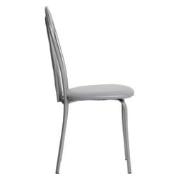 Стул для кухни «Клик Мебель. Венский Мягкий», искусственная кожа, цвет серебристый металлик/металлик