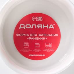 Рамекин Доляна «Каспар», 200 мл, d=9 см, жаропрочная керамика, белый