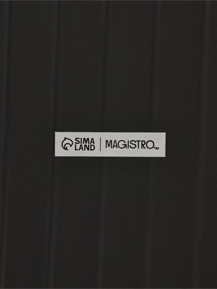 Блюдо из для подачи Magistro «Сковорода-гриль», 23×16×3 см, жаропрочная керамика, чёрное