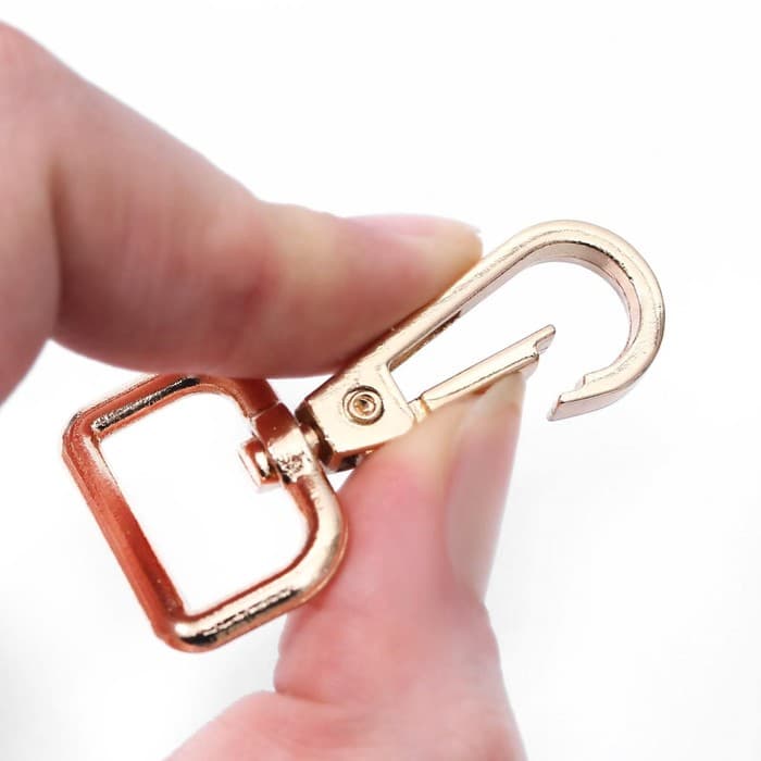 Карабин металлический, 45×25 мм / 20×3 мм, 5 шт., цвет золотой