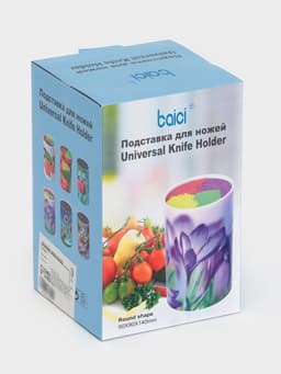 Подставка для ножей с наполнителем «Фрукты», 14×9 см