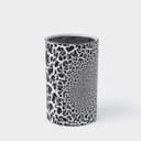 Подставка для ножей с наполнителем Доляна «Кракле», 14×9 см, чёрная