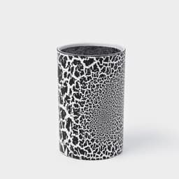 Подставка для ножей с наполнителем Доляна «Кракле», 14×9 см, чёрная