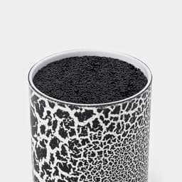 Подставка для ножей с наполнителем Доляна «Кракле», 14×9 см, чёрная