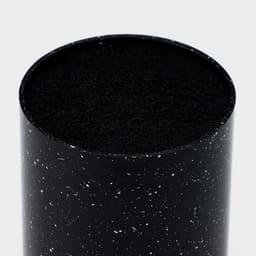 Подставка для ножей с наполнителем Доляна «Зефир», 11×18 см, чёрная