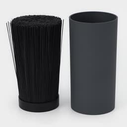 Подставка для ножей с наполнителем Доляна «Нео», 22×11 см, покрытие софт тач, серая