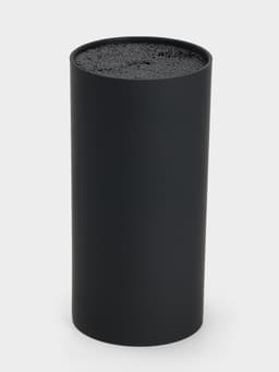 Подставка для ножей с наполнителем Доляна «Нео», 22×11 см, покрытие софт тач, чёрная